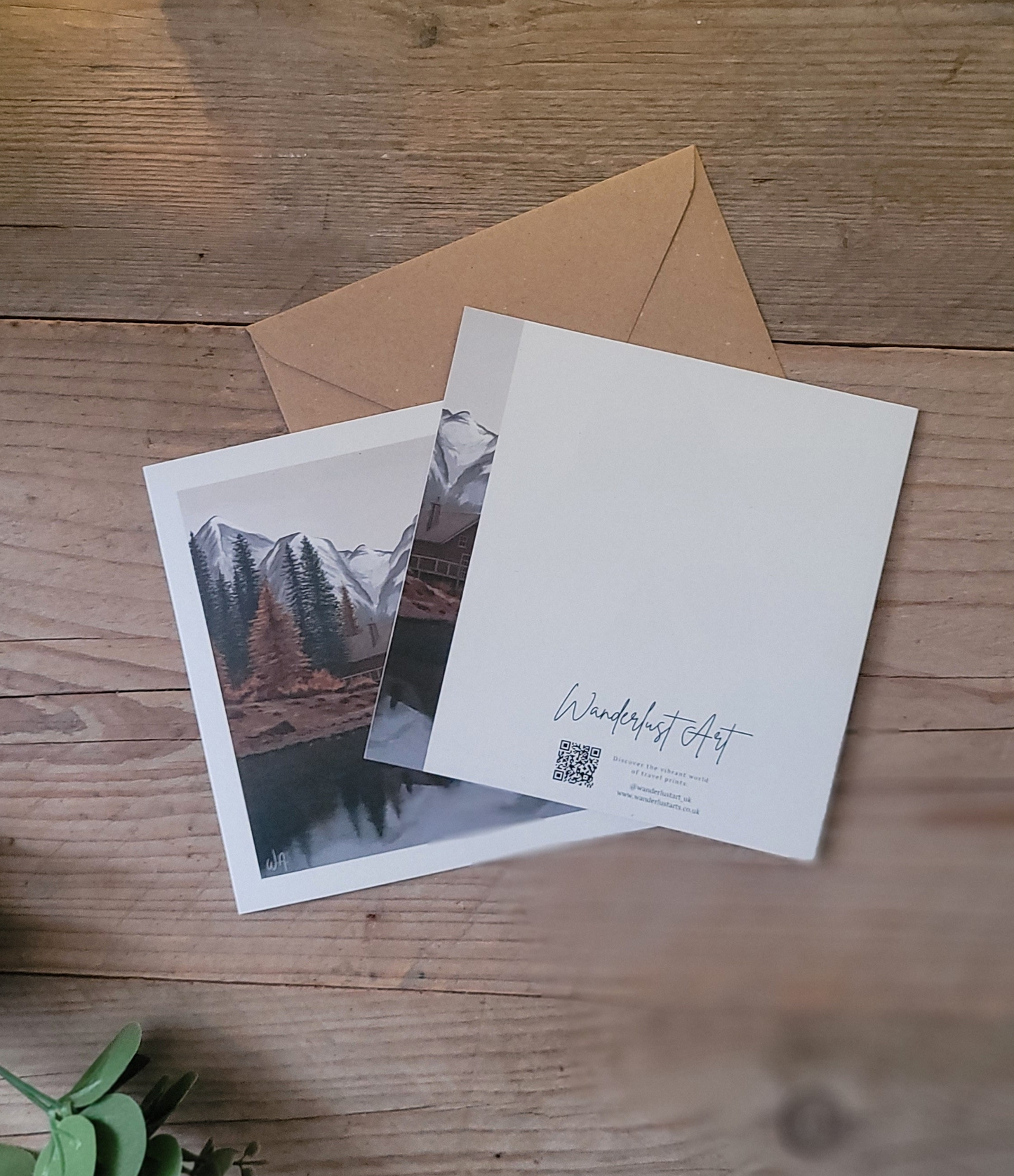 Winter by the water - Greetings card pack of 2